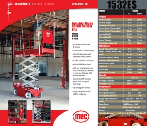 MEC 1532ES Electric Scissor Lift