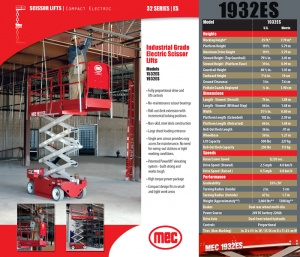 MEC 1932ES Electric Scissor Lift
