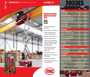 MEC 2033ES Electric Scissor Lift