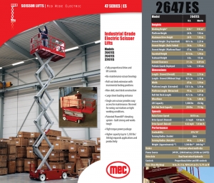 MEC 2047ES Electric Scissor Lift