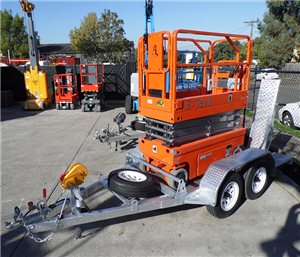 Dingli E-Tech S06-E Electric Scissor LIft Trailer Package