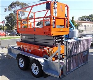 Dingli E-Tech S0812E Electric Scissor lift trailer package