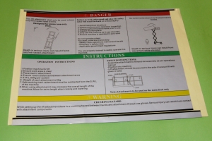 Part No. DAV0008 A100 Sheet Handler Decal, Decal Kits