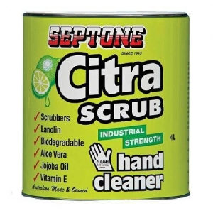 Part No. IHCS4 Septone Citra Scub Industrial Strength Hand Cleaner 4L