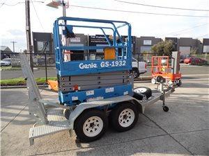 Genie GS 1932 Scissor Lift Trailer Package